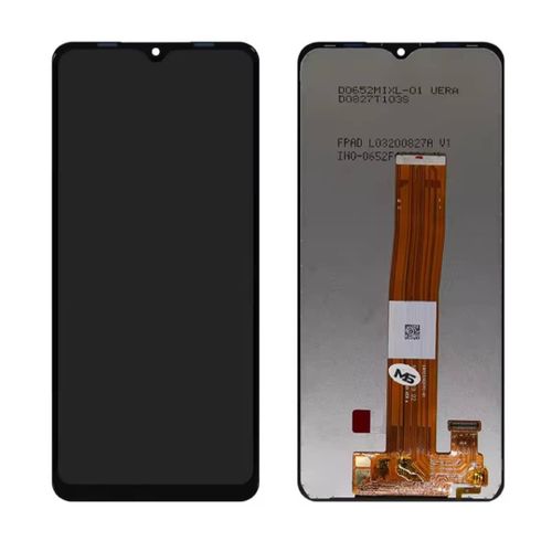 Pantalla LCD de repuesto para Samsung Galaxy A12 con ensamblaje de digitalizador táctil.
