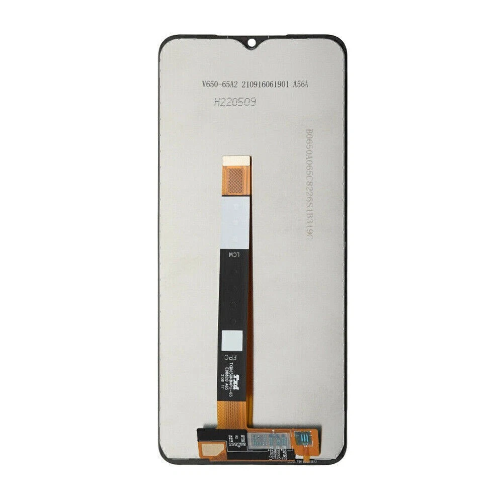 Pantalla LCD de repuesto para Samsung Galaxy A03s con ensamblaje de digitalizador táctil.