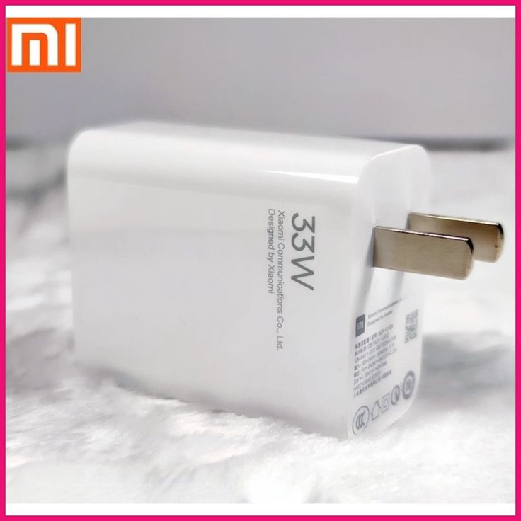 Cargador rápido original Xiaomi de 33 W.