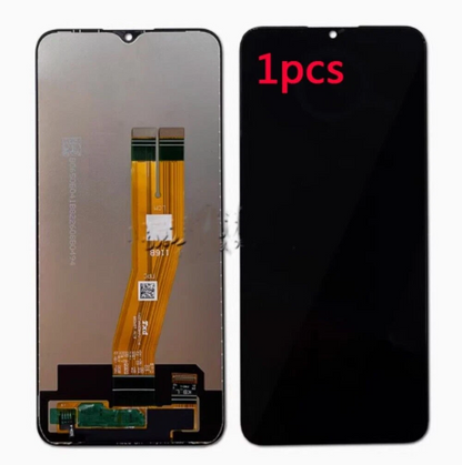 Pantalla LCD de repuesto para Samsung Galaxy A04e con ensamblaje de digitalizador táctil.