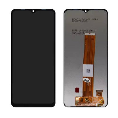 Pantalla LCD de repuesto para Samsung Galaxy A12 con ensamblaje de digitalizador táctil.