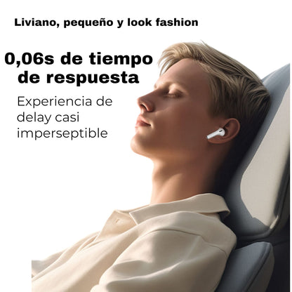 Auriculares inalámbricos Bluetooth Air 11 Pro con estuche de carga.