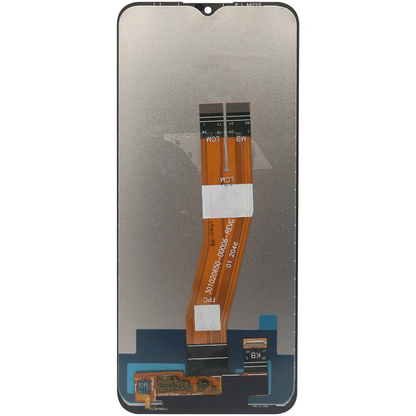 Pantalla LCD de repuesto para Samsung Galaxy A02s con ensamblaje de digitalizador táctil.