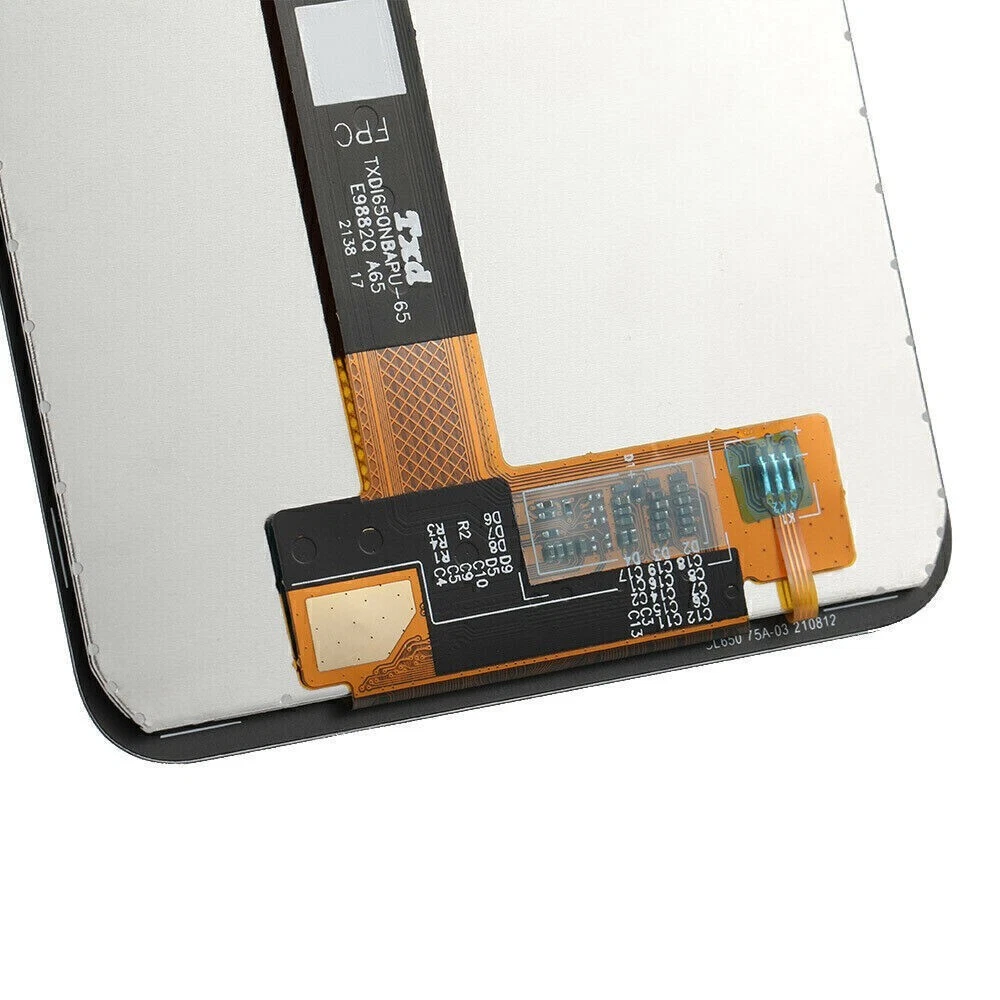 Pantalla LCD de repuesto para Samsung Galaxy A03s con ensamblaje de digitalizador táctil.