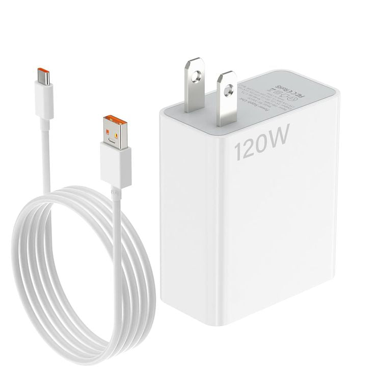 Adaptador de corriente USB-C original Xiaomi de 120 W con carga rápida HyperCharge.
